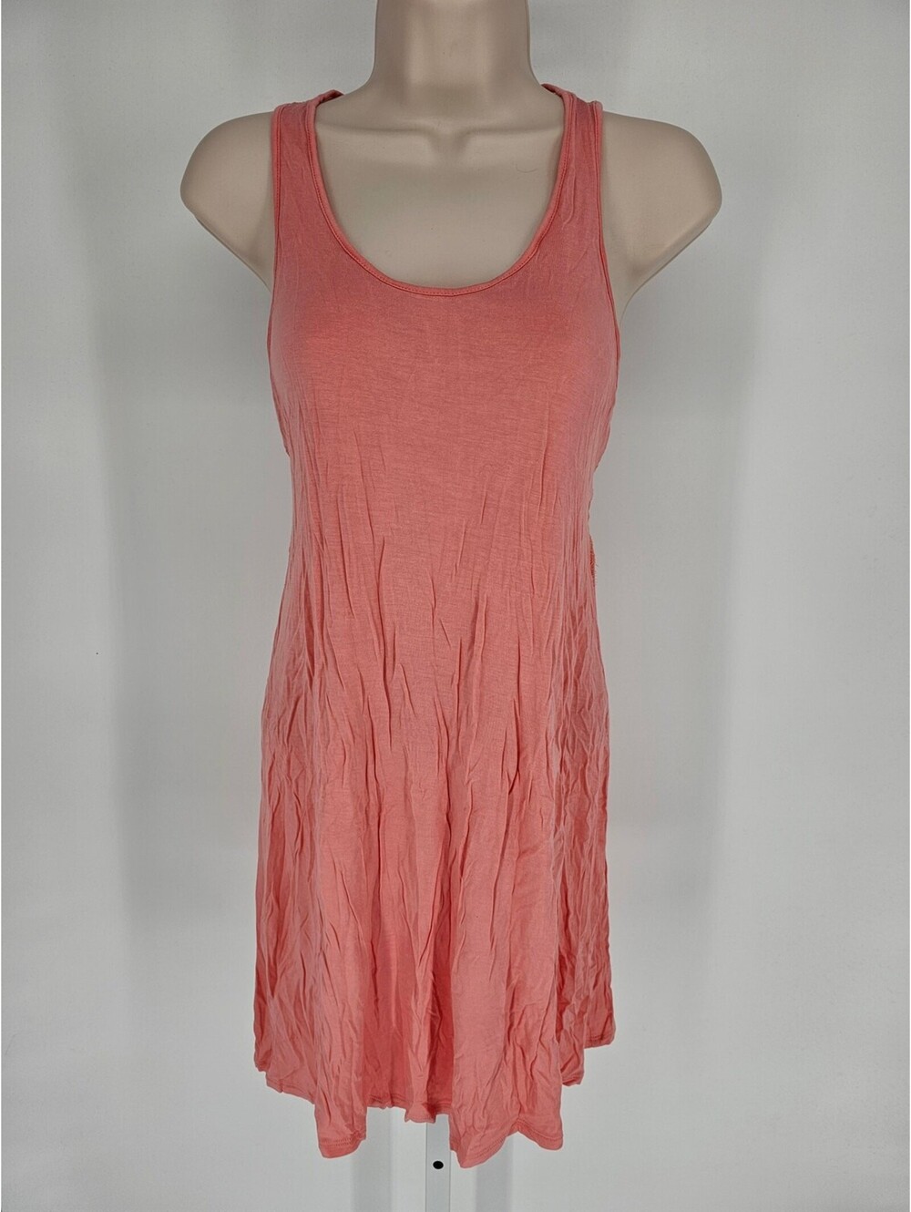 Gilligan & Omalley Womens Sz S Sexy Soft Nightgown Low Back Salmon Pink